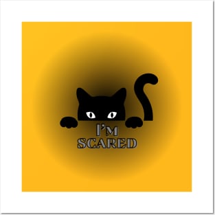 Scared cat Posters and Art